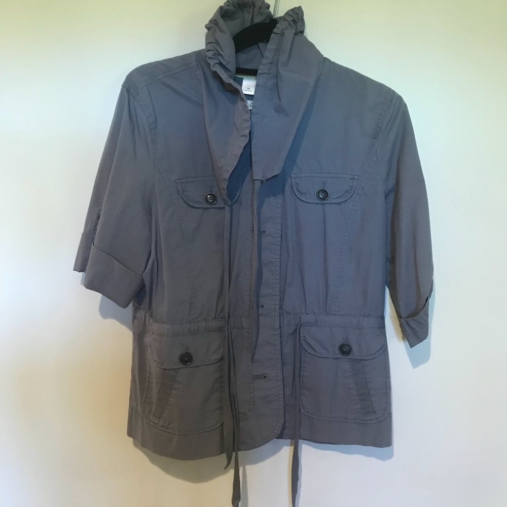 Blue loft 3/4 sleeve jacket